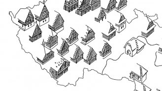 Obr. 6: Provedení vesnických domů na území dnešní České republiky